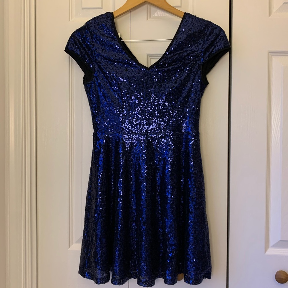 WORN ONCE- blue dress